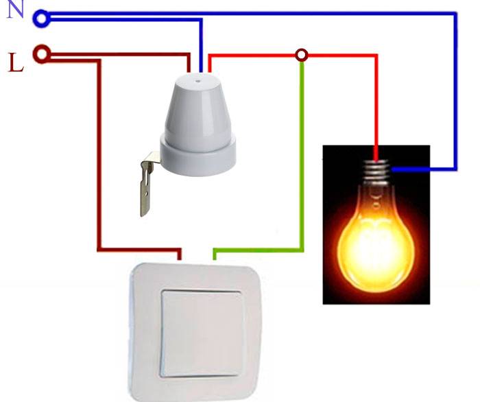 Подключение фотореле для уличного освещения: видео, схема, инструкция