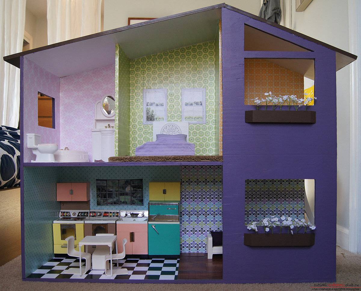 Кукольный домик для дочек — коробочка идей и мастер-классов