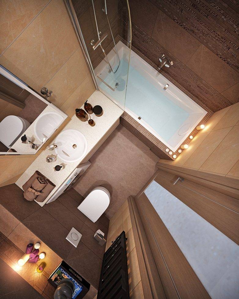 Дизайн ванной комнаты площадью 2 кв. м: идеи интерьера на 86 фото — ivd.ru