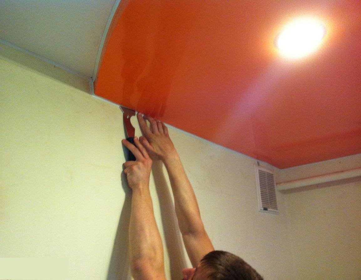 ????замена и ремонт провисшего натяжного потолка в квартире - блог о строительстве
