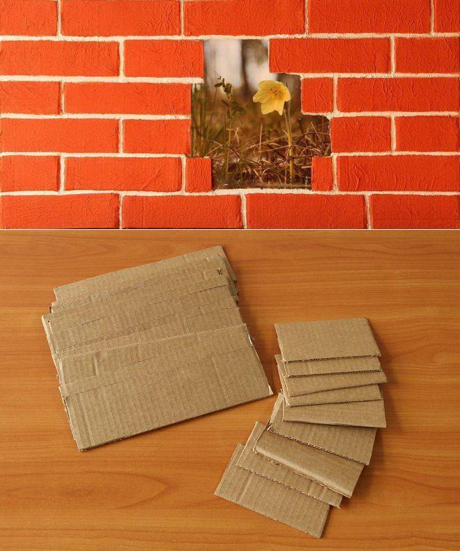 Имитация кирпичной стены (кладки) своими руками: 7 способов, фото и видео