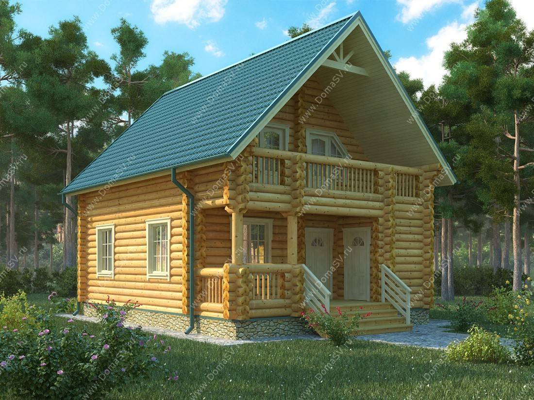 Деревянные дома из бревна - самые красивые одноэтажные, двухэтажные и дома с мансардой