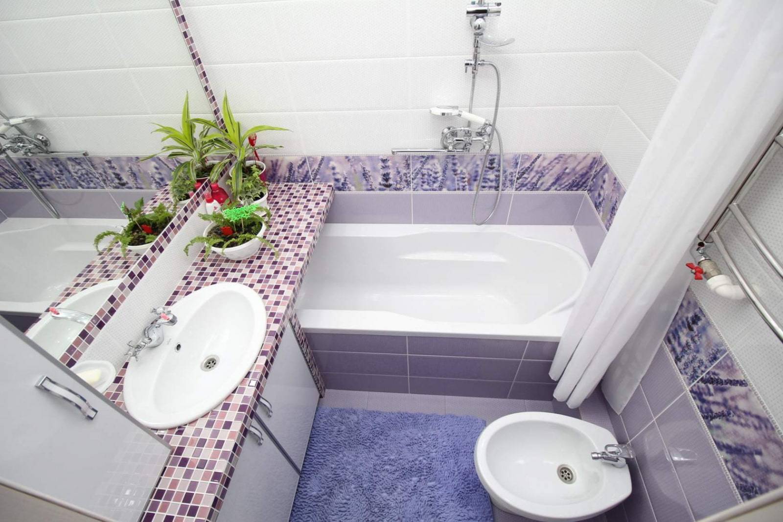 Дизайн ванной комнаты в хрущевке: методы, сложности - 75 фото