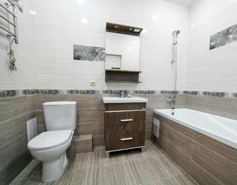 Ремонт ванной и туалета "под ключ" - современные интерьеры дизайна.