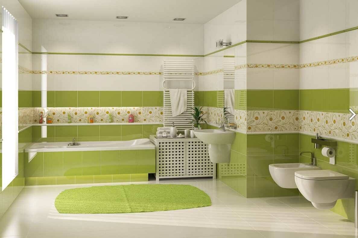 Дизайн укладки плитки в ванной: 75 фото, методы, цвет