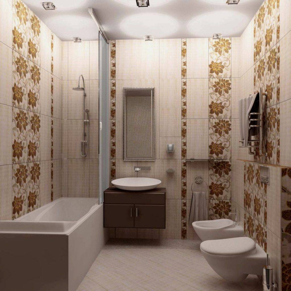 Дизайн укладки плитки в ванной +75 фото примеров и способов