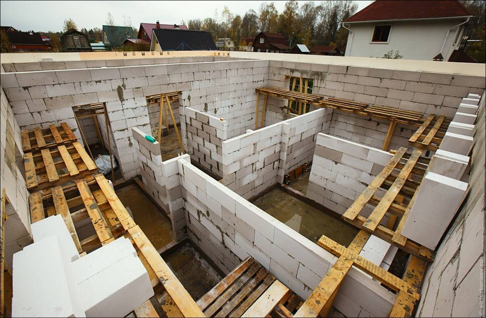 Строительство дома из газолисиликатных блоков своими руками