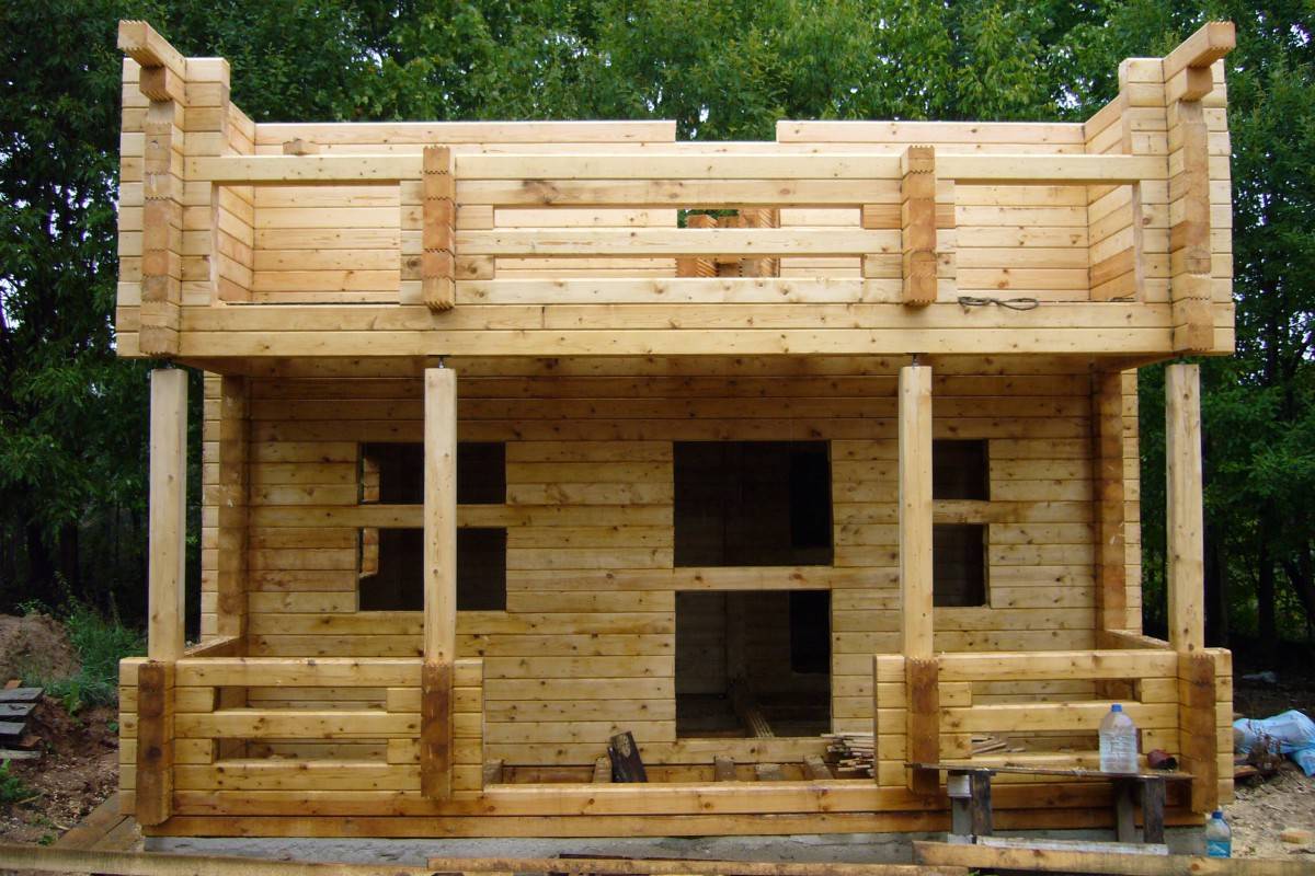 Строительство дома из профилированного бруса своими руками – пошаговая инструкция + фото-видео