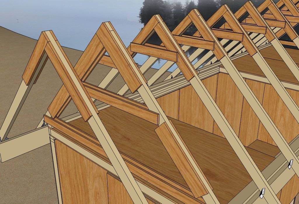 Пошаговое руководство установки двухскатной крыши со стропилами
