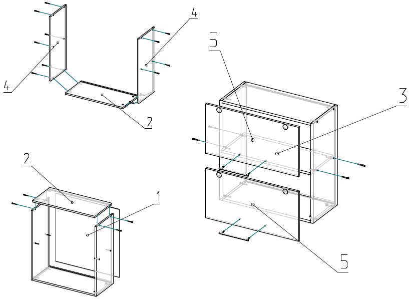 Сборка навесного шкафа
