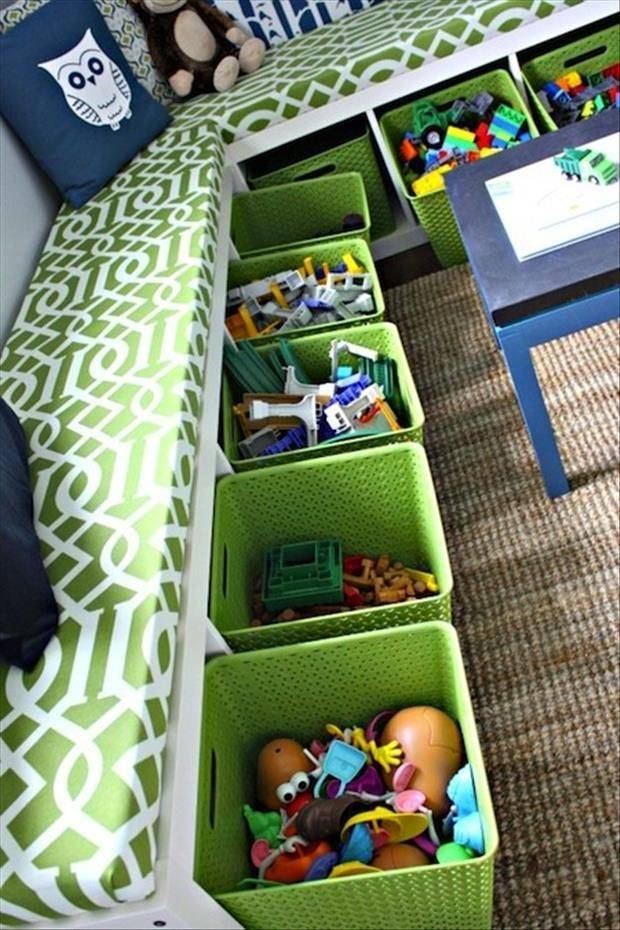 Хранение игрушек в детской комнате: 20 лучших идей и как сделать коробку своими руками