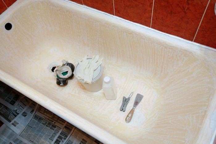 Восстановление эмали ванны своими руками: как правильно красить