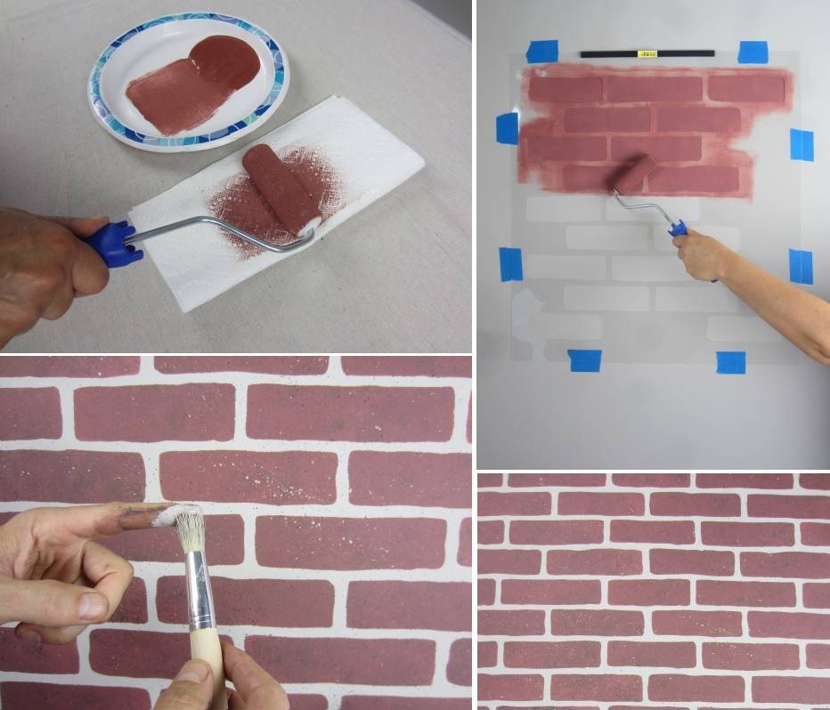 Как своими руками сделать имитацию кирпича на стене: простые способы с фото