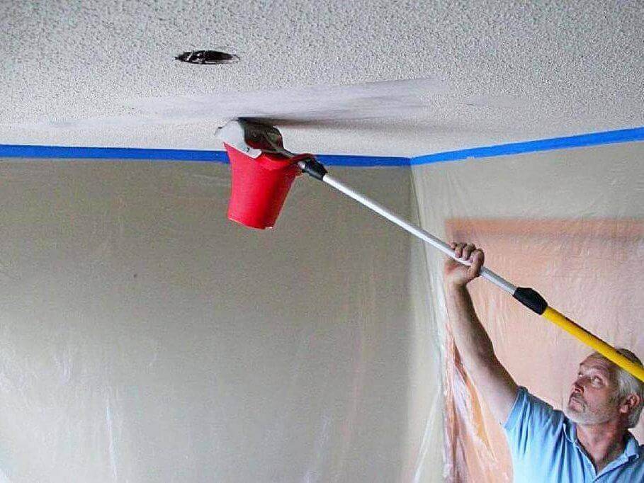 Как помыть потолок, покрашенный водоэмульсионной краской
