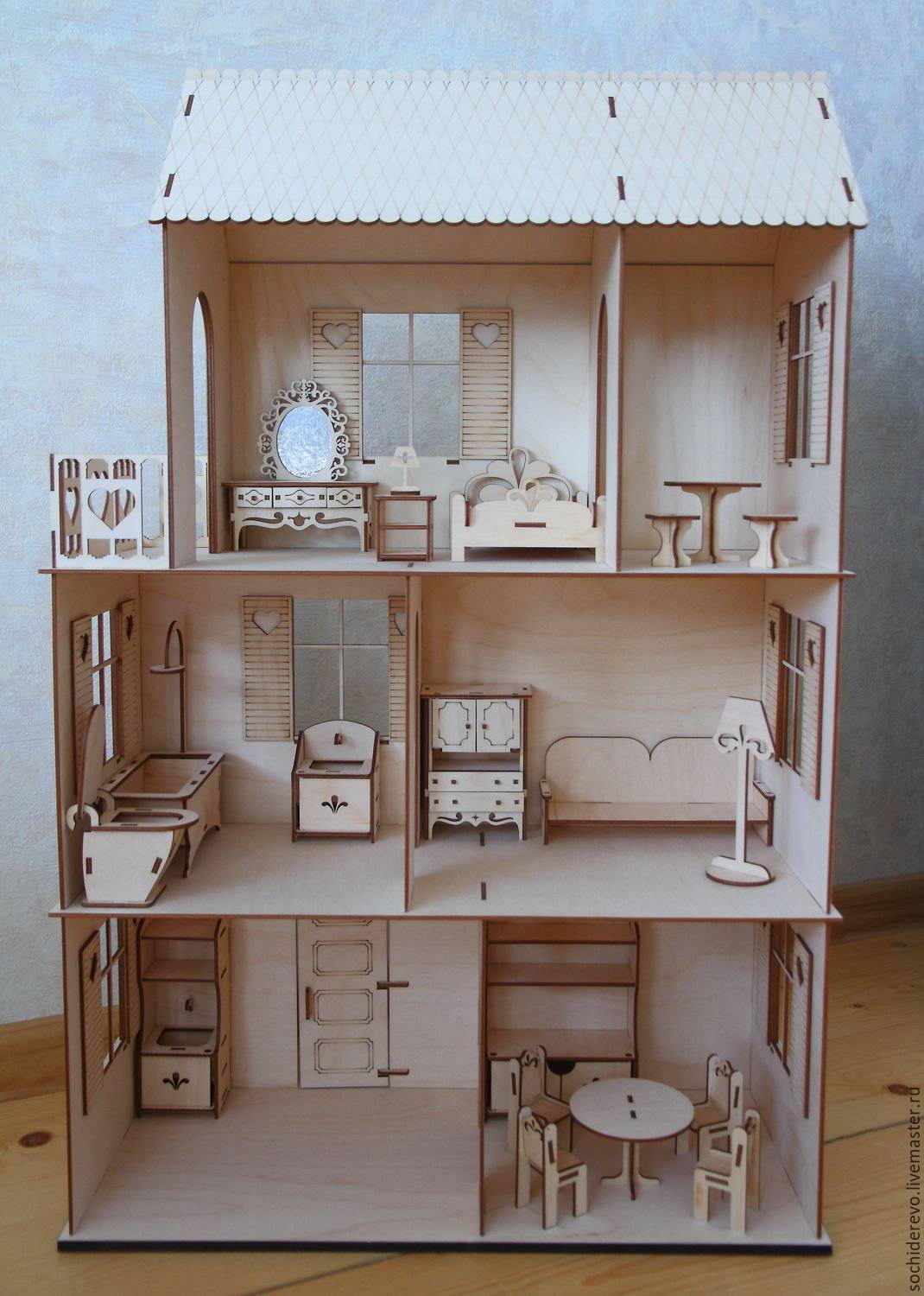 Кукольные домики своими руками из фанеры, коробок и других материалов
