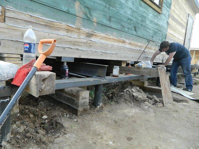 Как подвести фундамент под старый деревянный дом