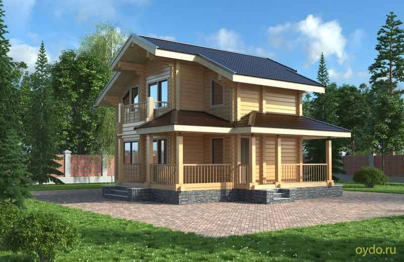Проекты двухэтажных деревянных домов