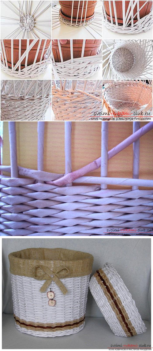 Плетение из газетных трубочек для начинающих — лучшая пошаговая инструкция (100 фото)