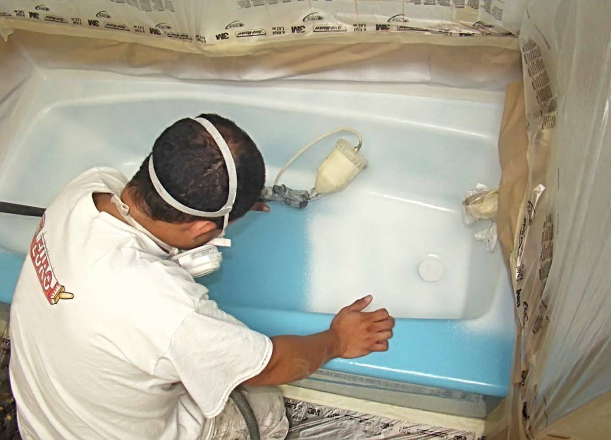 Восстановление эмали в ванной – методы и технология работы
