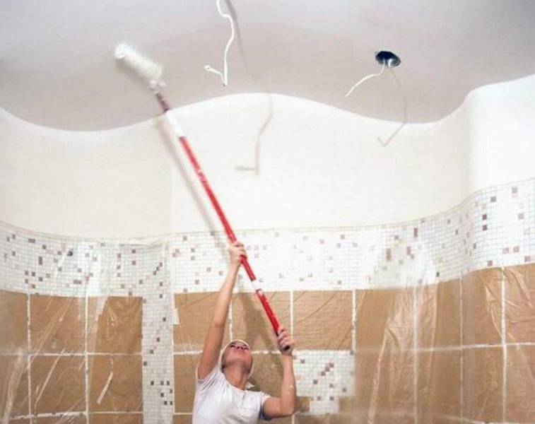 Краска для ванной комнаты: чем покрасить стены в ванной (+ фото)
