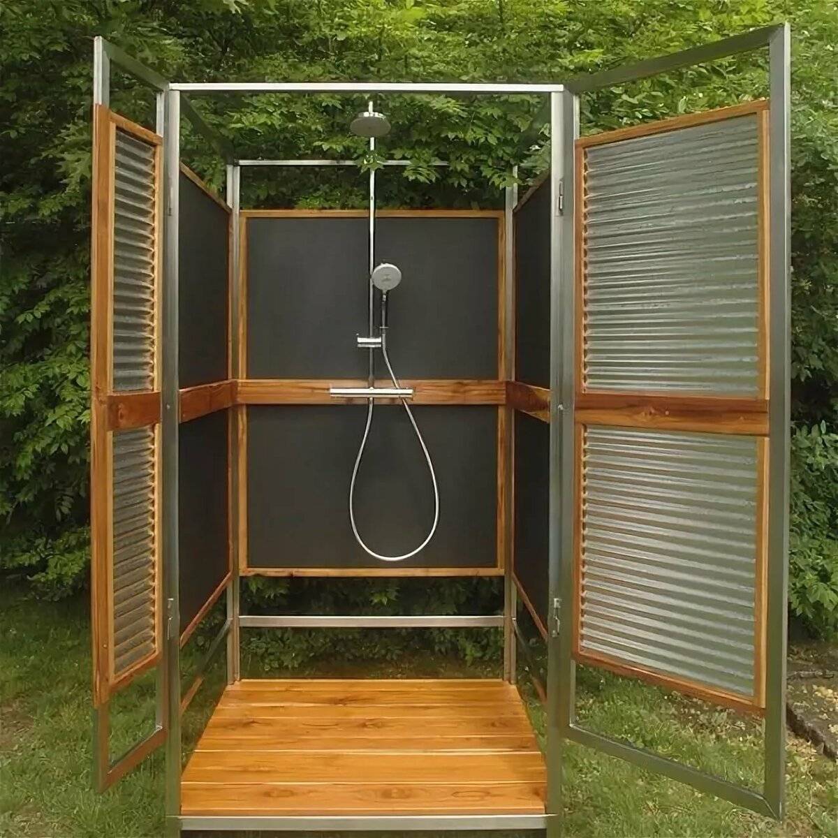 Летний душ – как построить для дачи своими руками? идеи, чертежи и лучшие проекты (85 фото)