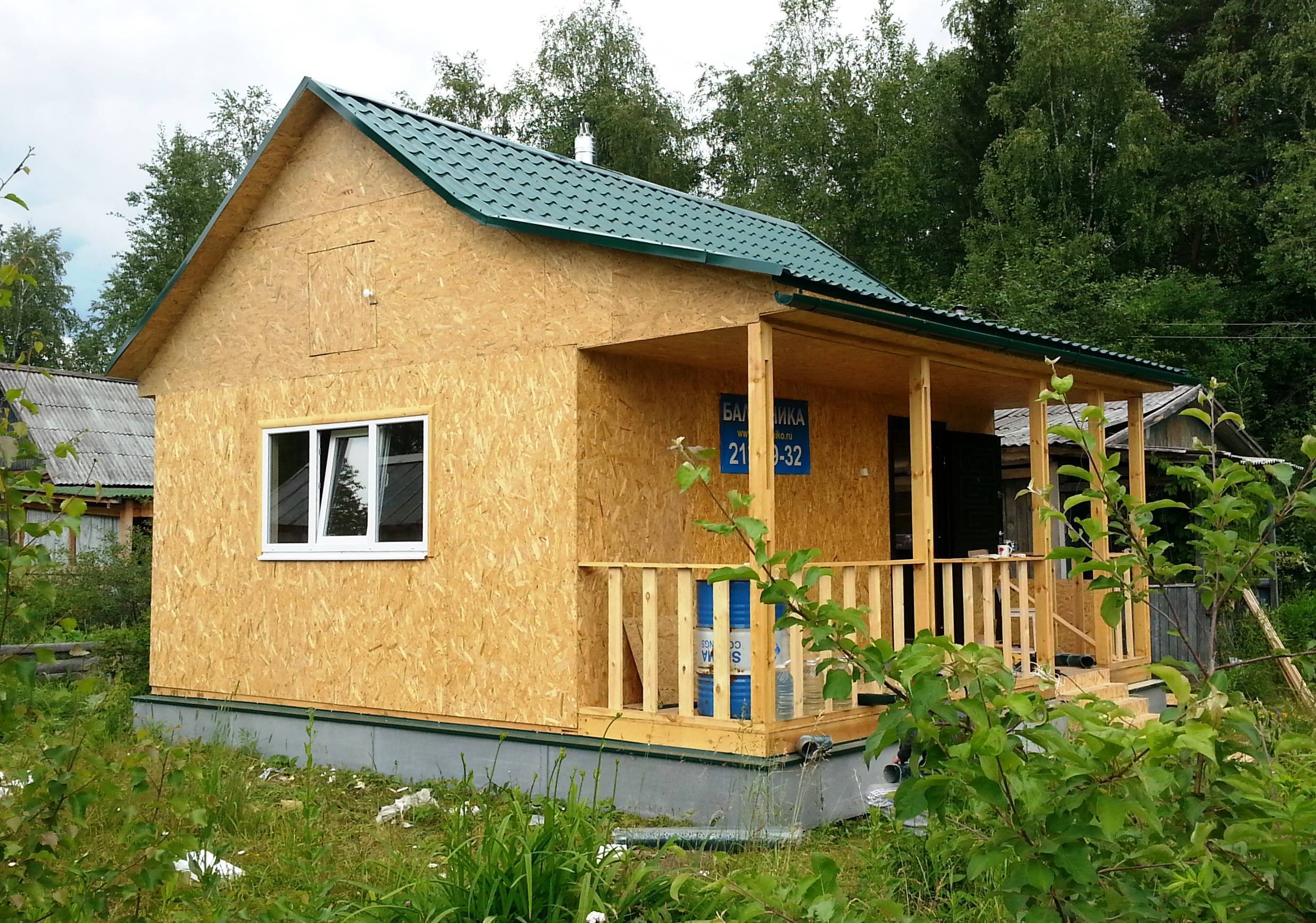Строительство дешевого дома из бруса эконом класса
