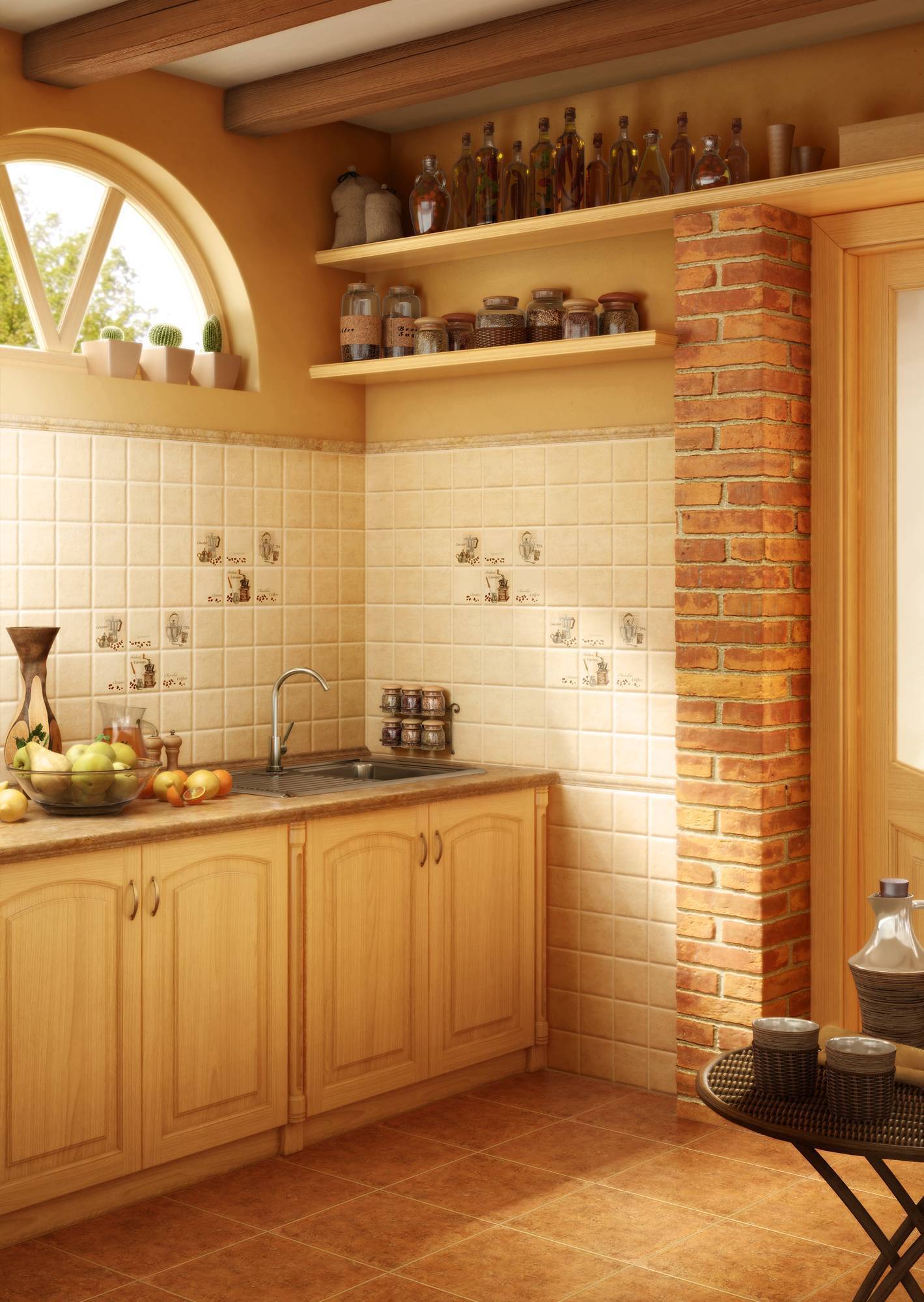 Обзор вариантов отделки стен на кухне: 60 фото
