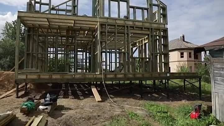 Каркасный дом из двутавровых балок
