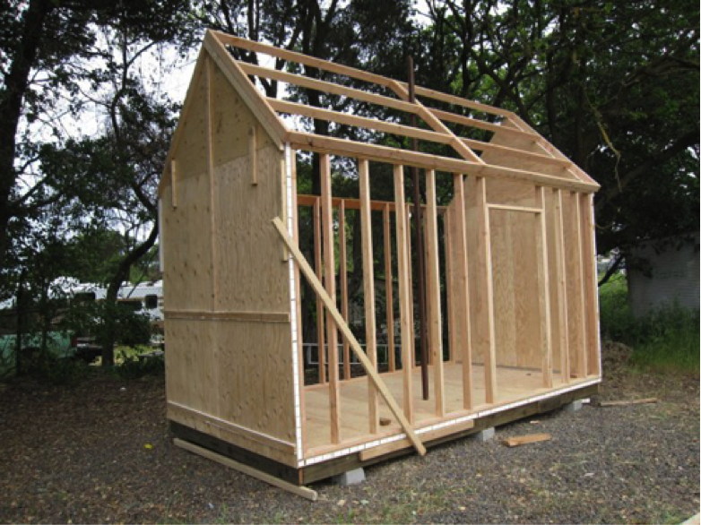 Как построить садовый домик своими руками: дачные домики эконом-класса из бруса и щитовые