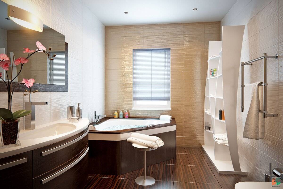 Яркие современные идеи дизайна маленькой ванной комнаты в 2020 году: 50 фото