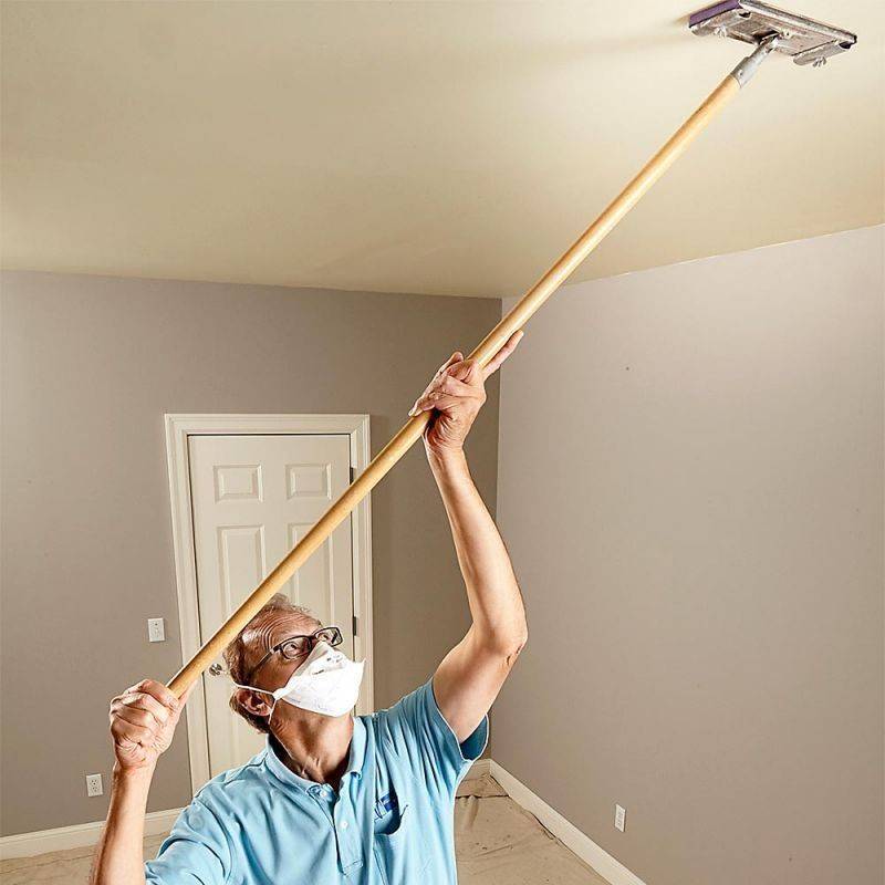 Как побелить потолок своими руками качественно известью или мелом