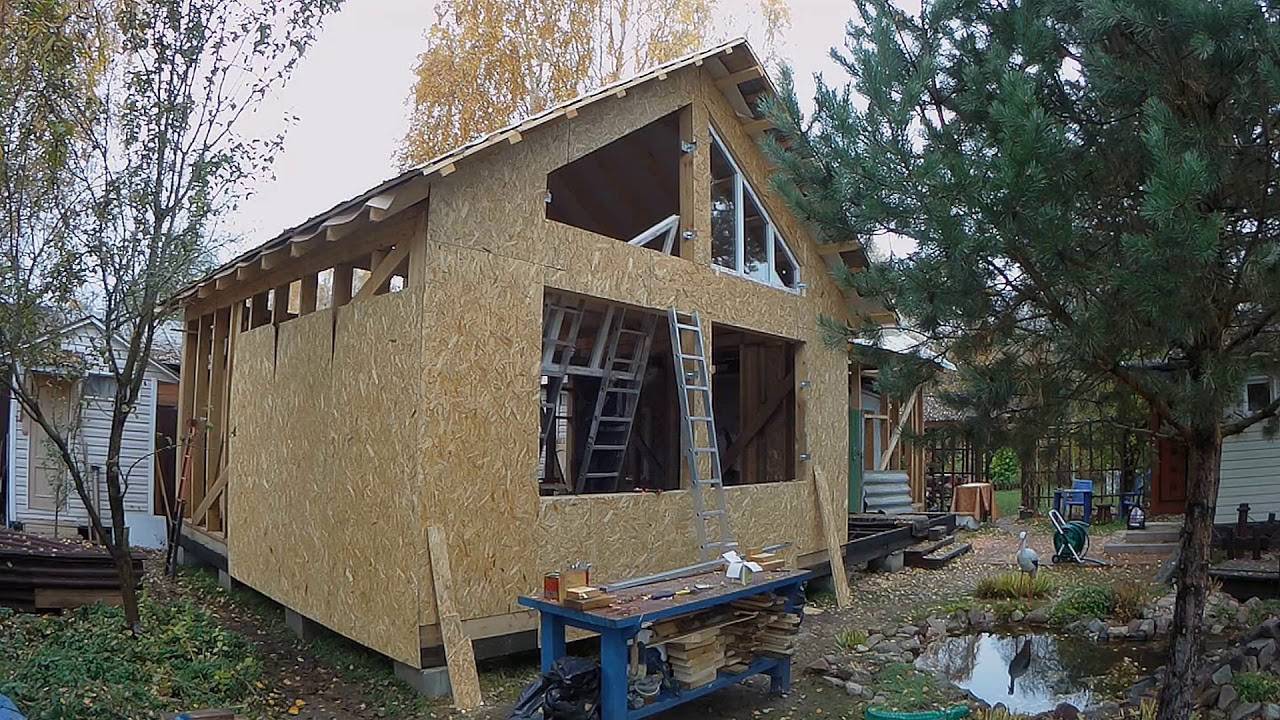 Как своими руками построить дом из плит осб?