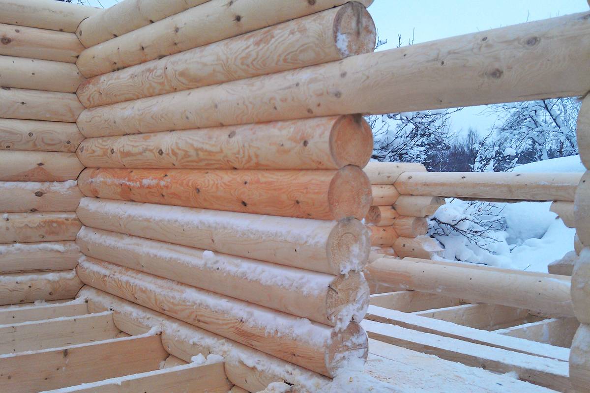 Усадка деревянного дома из бруса в зависимости от материала