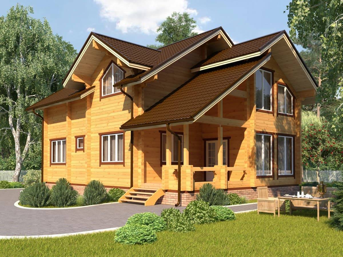 Проектирование деревянных домов с двумя этажами