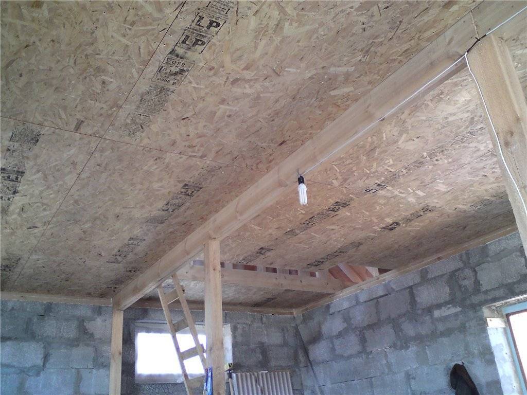 Как подшить потолок по деревянным балкам