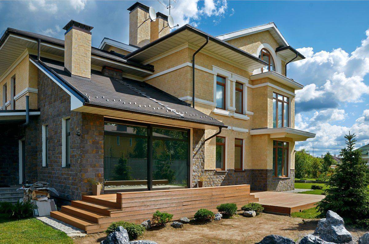 100 вариантов дизайна: красивые фасады одноэтажных домов фото