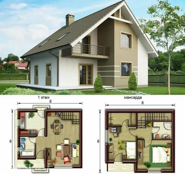 Планы двухэтажных домов: удачные проекты для комфортного проживания