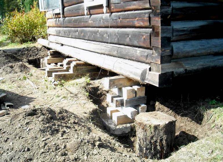 Как укрепить фундамент старого деревянного дома своими руками