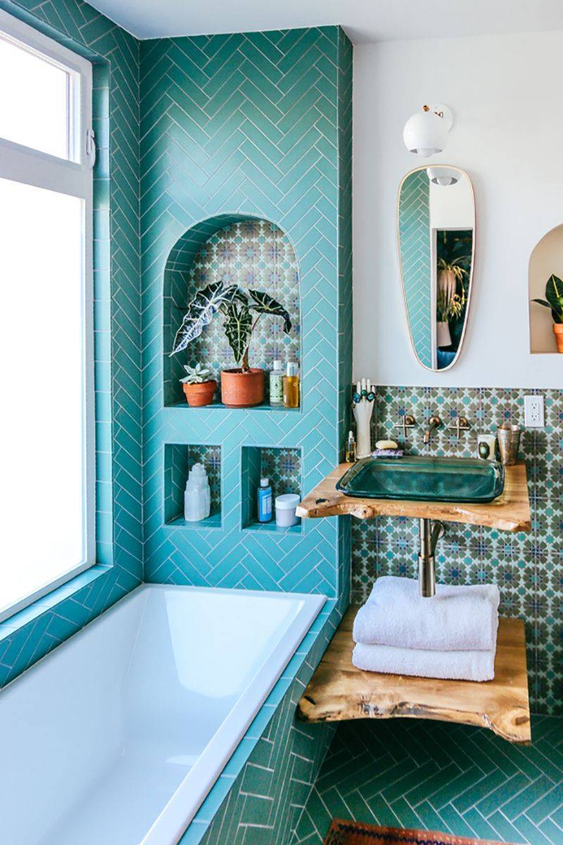 75 оригинальных идей декора ванной комнаты с фото