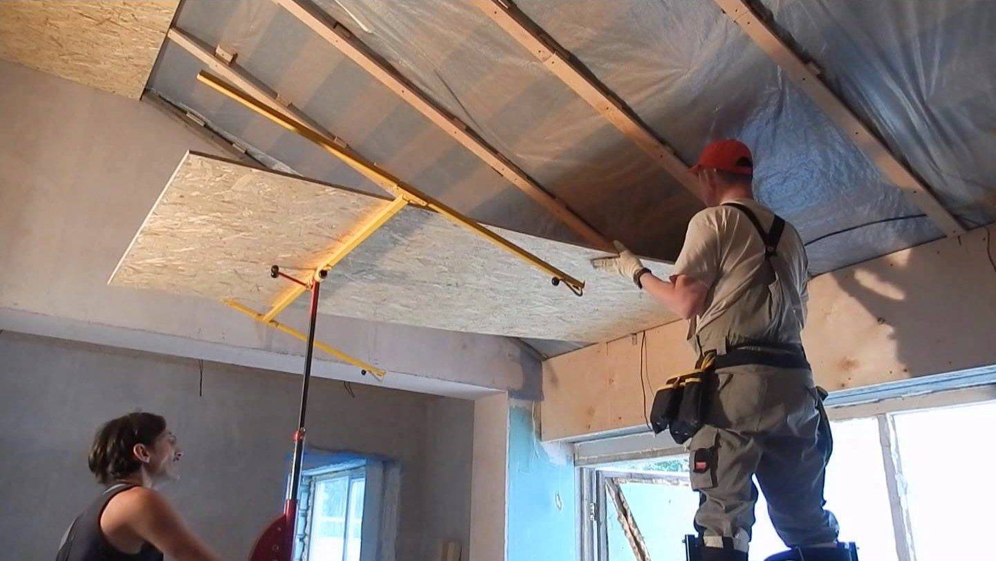 Как сделать черновой потолок - устройство потолка