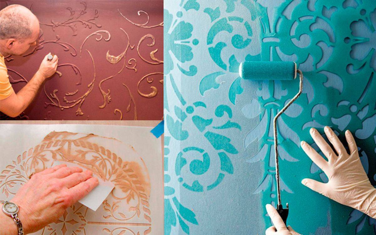 Как изготовить трафарет для стен под покраску: виды трафаретов, особенности изготовления и использования